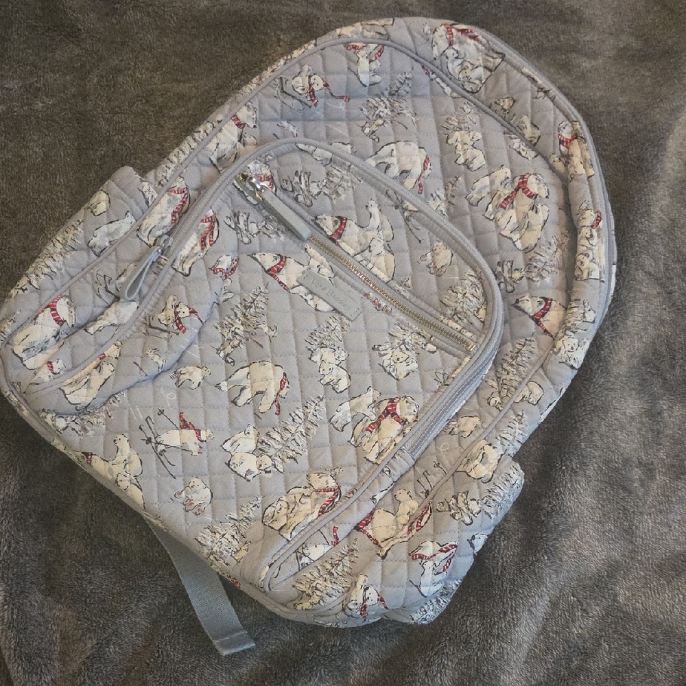 Vera Bradley Beary Merry Polar Bear Backpack